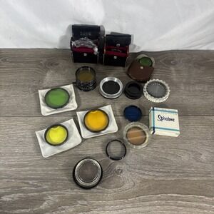 Vintage Random Size Lot Camera Lens Filters, , Vivitar, Tiffen, Spiratone